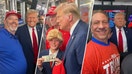 Former President Trump visited Tony and Nick&apos;s Steaks in Philadelphia on his way to a campaign rally on Saturday, June 22.