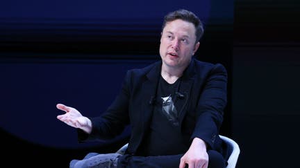 Elon Musk attends 'Exploring the New Frontiers of Innovation: Mark Read in Conversation with Elon Musk' session during the Cannes Lions International Festival Of Creativity 2024 - Day Three on June 19, 2024 in Cannes, France. 