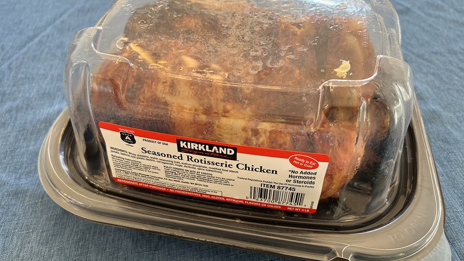 Costco chicken in old packaging