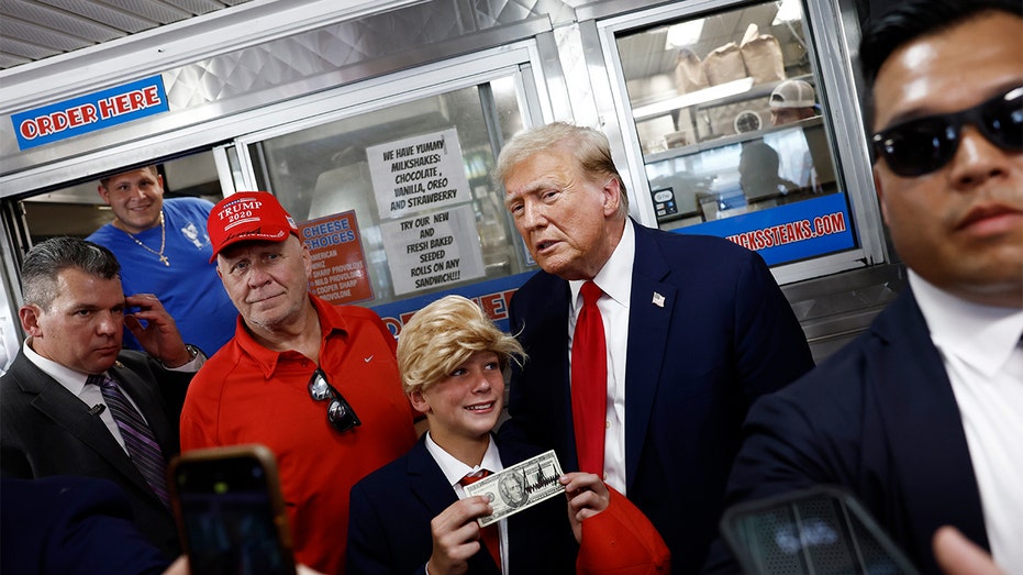 Donald Trump Philly Cheesesteak fan