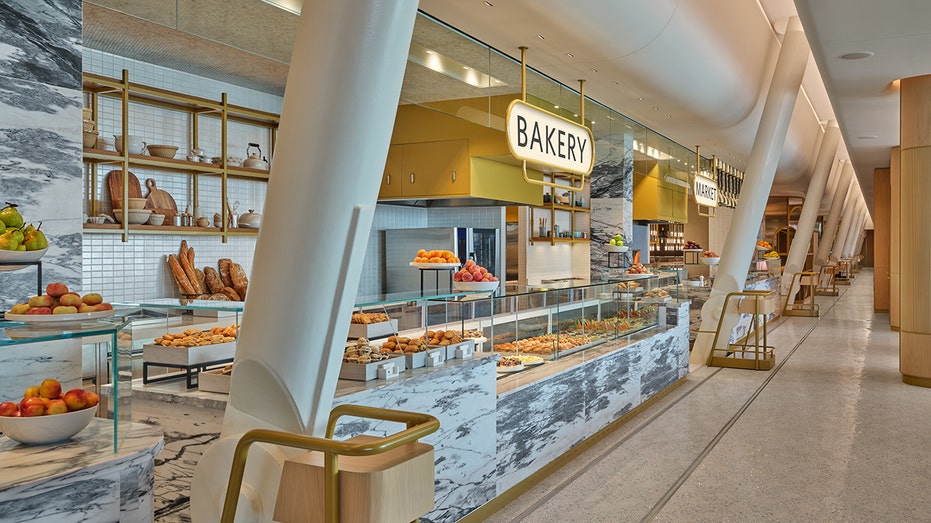 Bakery and market in Delta One Lounge