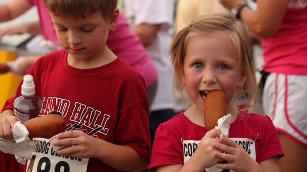 corn dogs at Tulsa State Fair