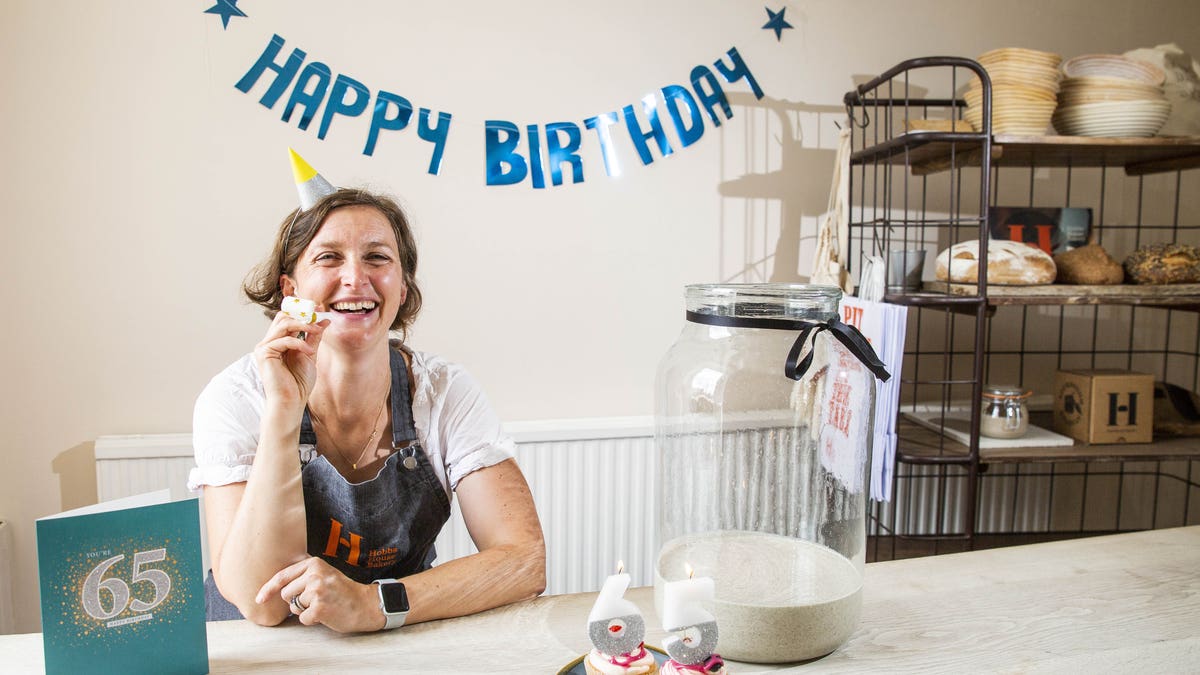 Anna Herbert at Hobbs House Bakery threw a party for their 65-year-old Sourdough starer.