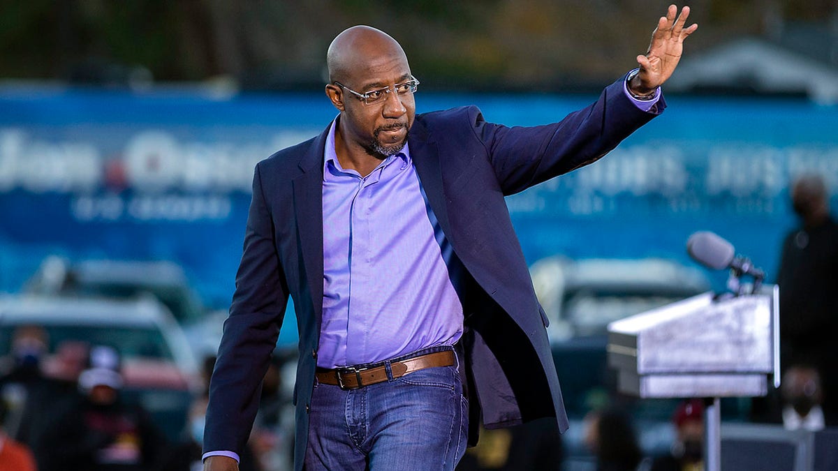 Raphael Warnock on the campaign trail