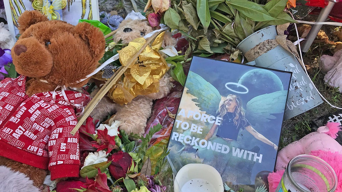 Items left at a memorial for Gabby Petito