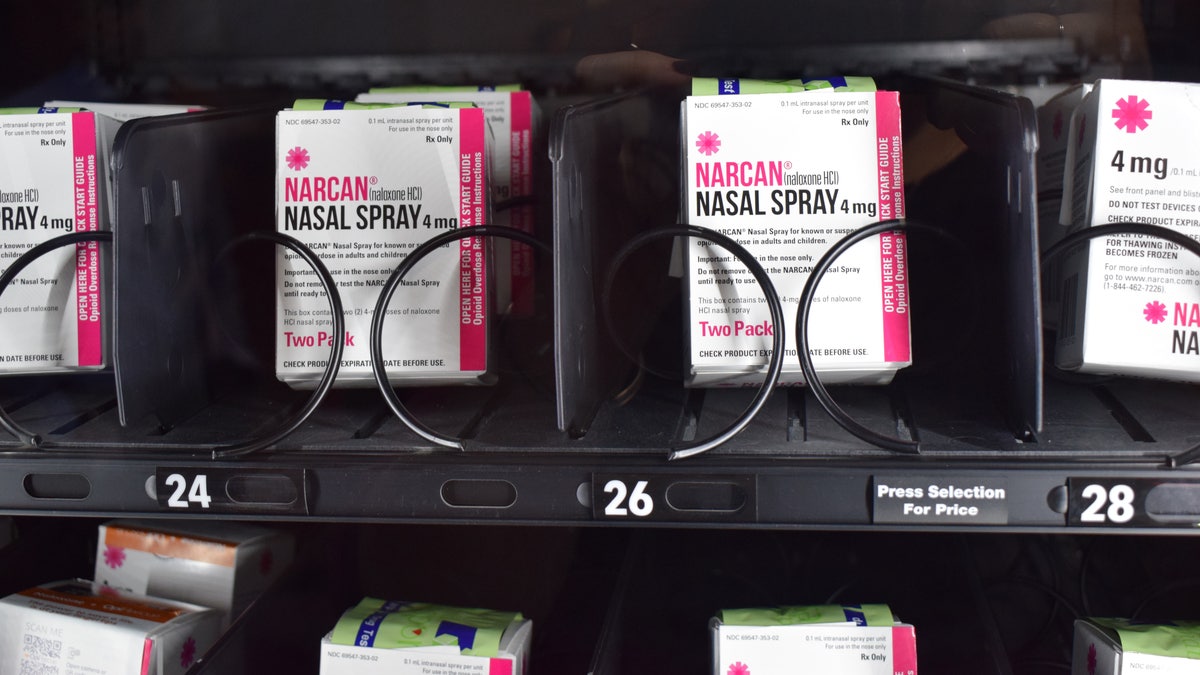 Narcan vending machine at Wayne State