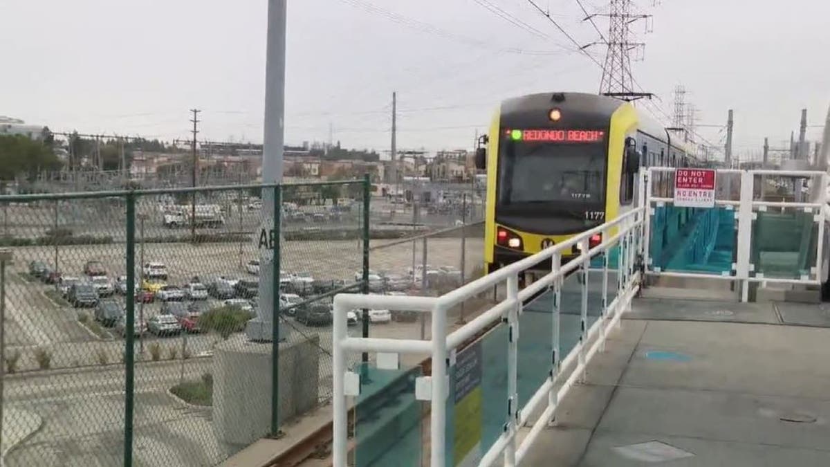 Screenshot of LA Metro train