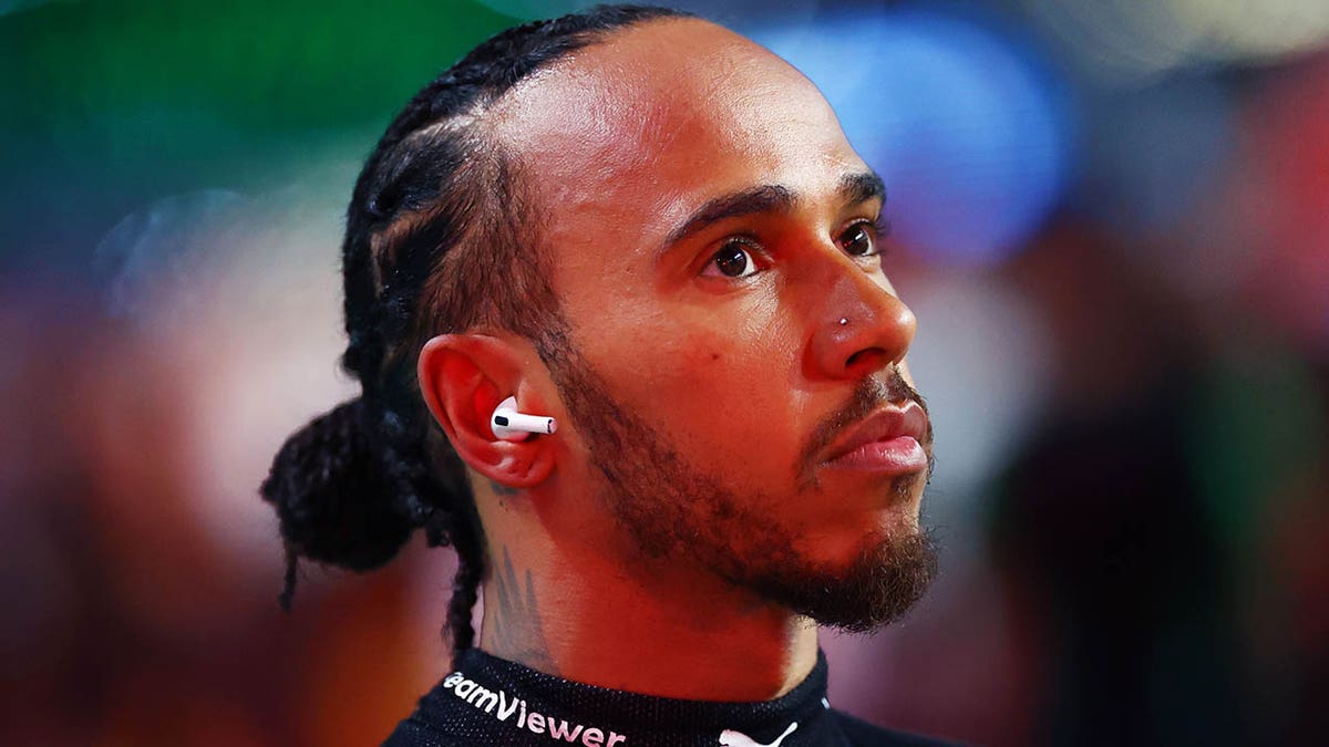 Lewis Hamilton prepares