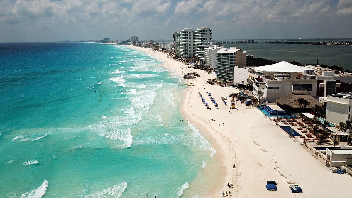 A view of the beach