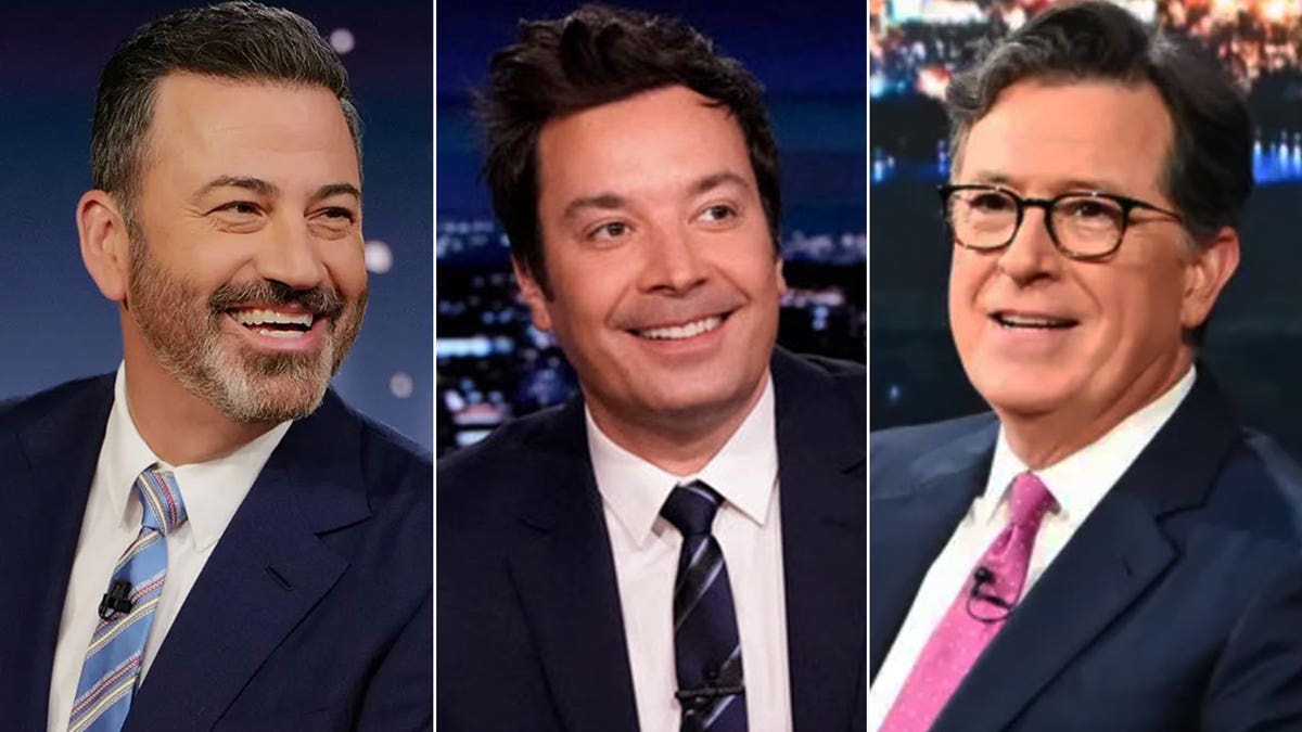 Kimmel Fallon Colbert split