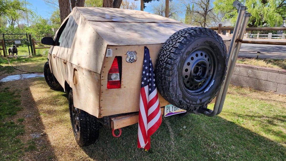 plyber truck rear view