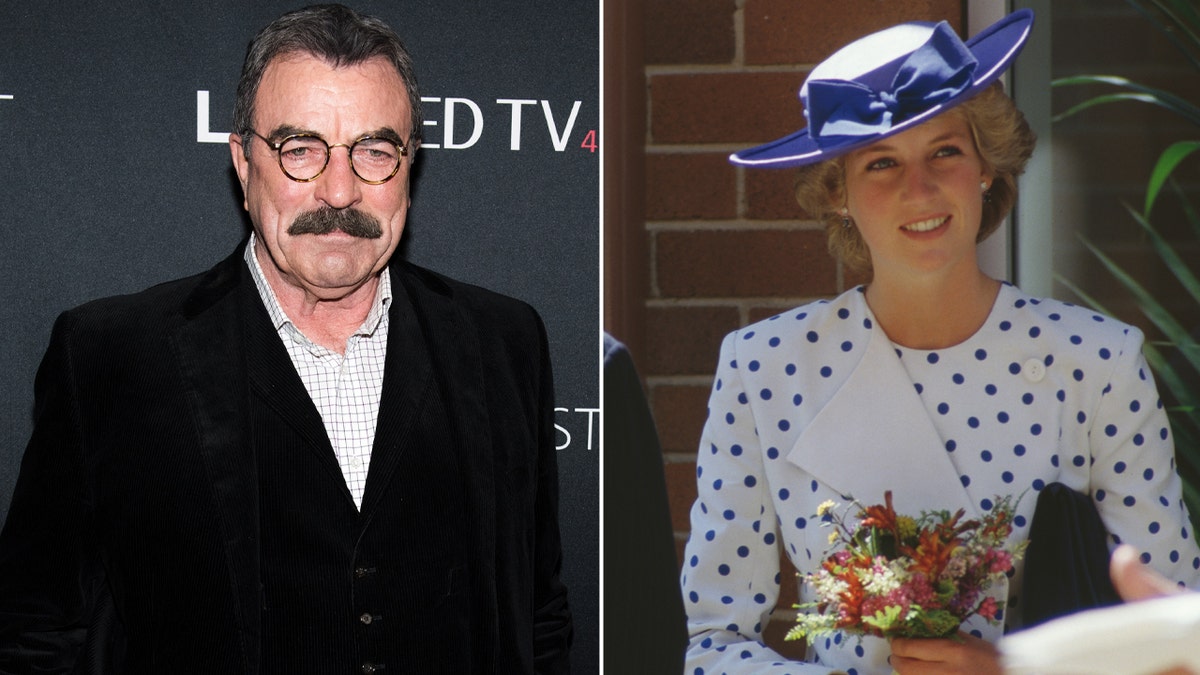 Princess Diana and Tom Selleck split