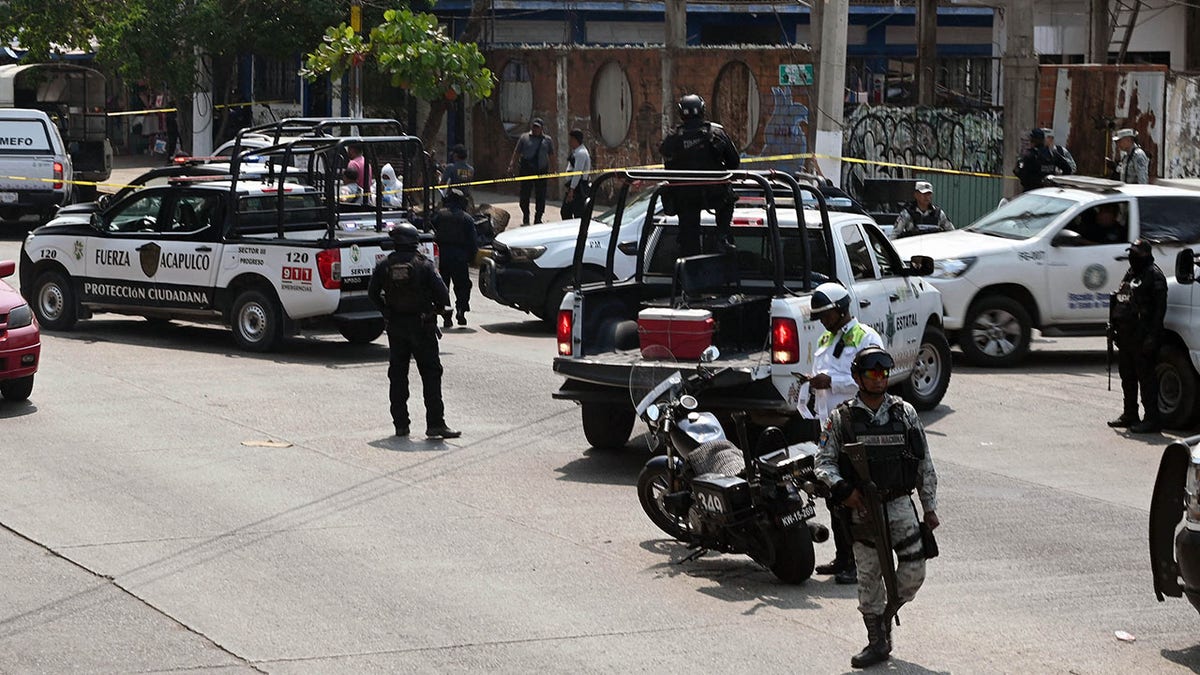 Crime scene in Acapulco, Mexico