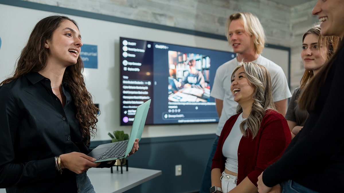 students in AI Lab