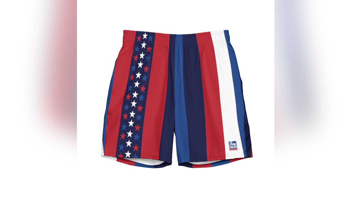 Need a new pair of swim trunks? Grab a red, white and blue one from the Fox Shop.