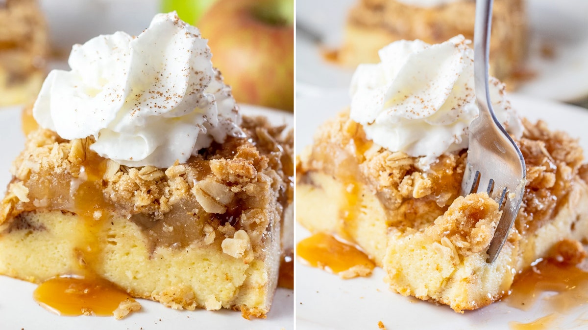 apple pie french toast split