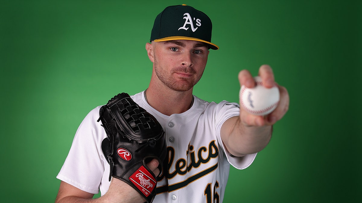 Sean Newcomb in media day