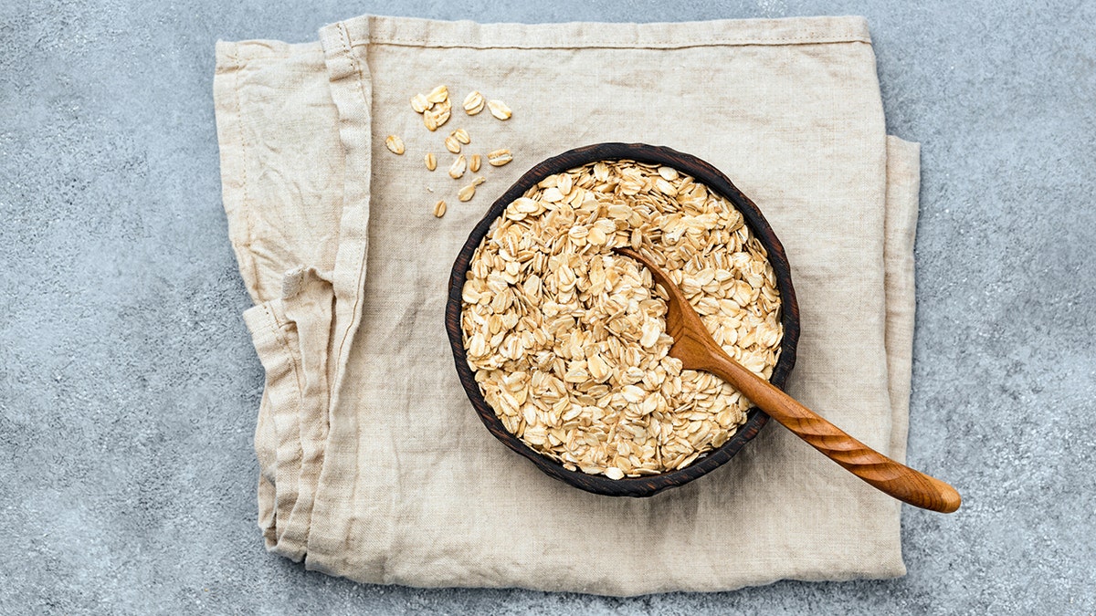 old fashioned oats in bowl