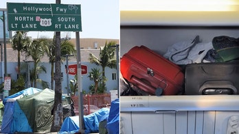 American Airlines passenger tracks lost luggage to Hollywood homeless encampment