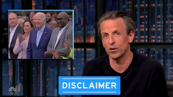 Seth Meyers adds a 'disclaimer' to jokes about Biden's age: No equivalency to 'demented 77-year-old criminal'