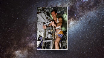 Astronauts experiment with sports in microgravity