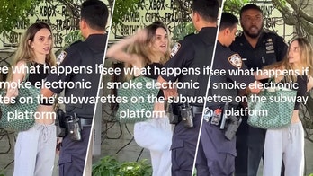 Goyard-toting woman explodes on police over vape in meltdown caught on video