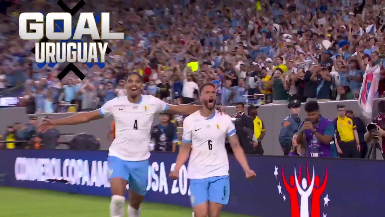 Uruguay increases its lead to 5-0 through a well-placed header from Rodrigo Bentancur | Copa América 2024