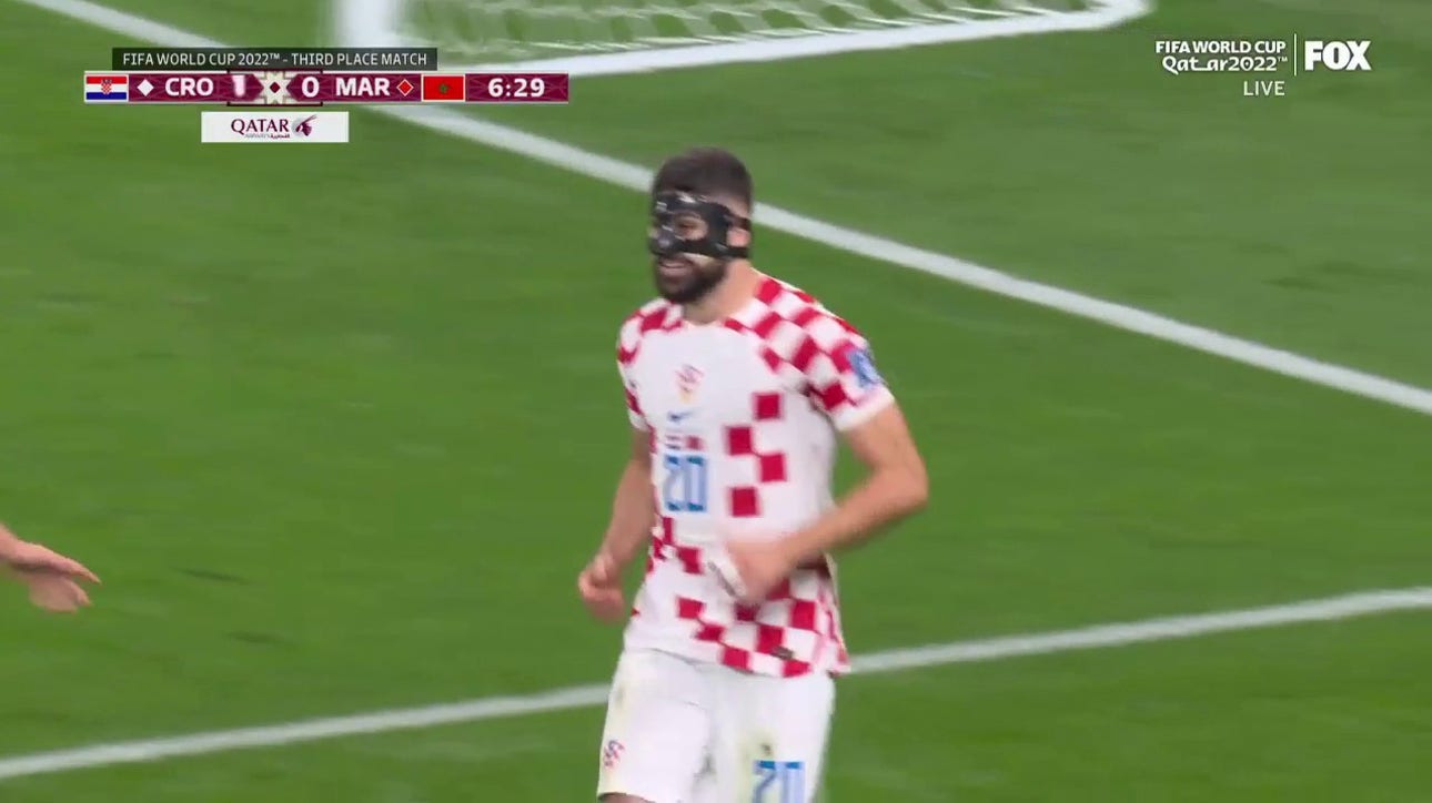 Croatia's Josko Gvardiol scores goal vs. Morocco in 6' | 2022 FIFA World Cup