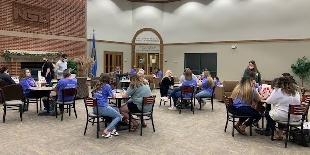 Autism Awareness Week Students at Muskogee