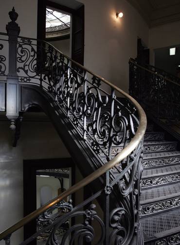 Escadaria. Interior do prédio do Banco Central, na Avenida Rio Branco 30