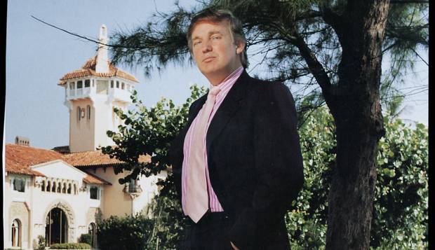Bilionário. O magnata Donald Trump, aos 55 anos, em seu club Mar-A-Lago, em Palm Beach: republicano é o presidente mais rico da História dos EUA