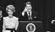 Nancy Reagan. Conhecida por sua campanha "Just say no" (Simplesmente, diga não) para combater o consumo de drogas entre os jovens americanos, teve participação ativa no governo de Ronald Reagan