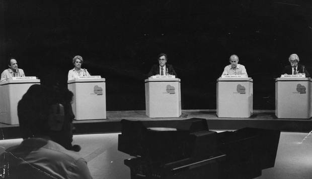 Debate. Na TV Globo entre os candidatos ao governo do Rio de Janeiro