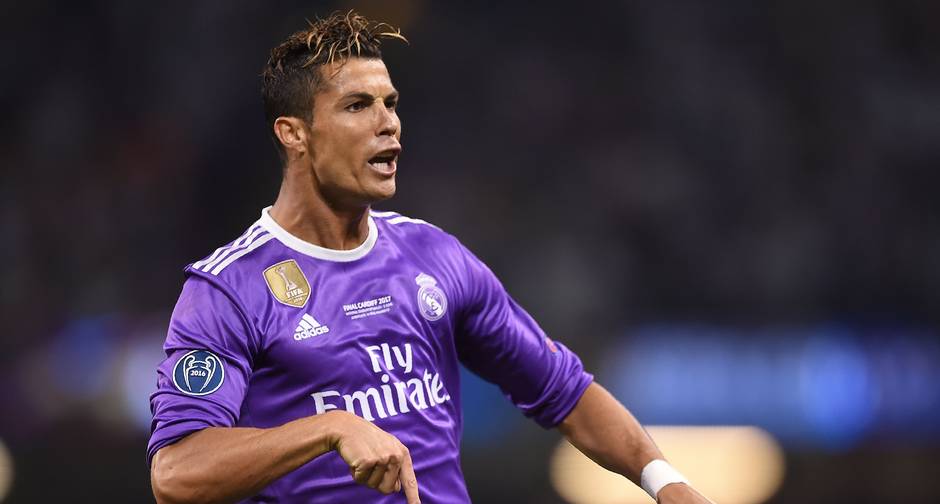 Bicampeão. O craque português Cristiano Ronaldo na vitória do Real Madrid sobre a Juventus na final de 2017