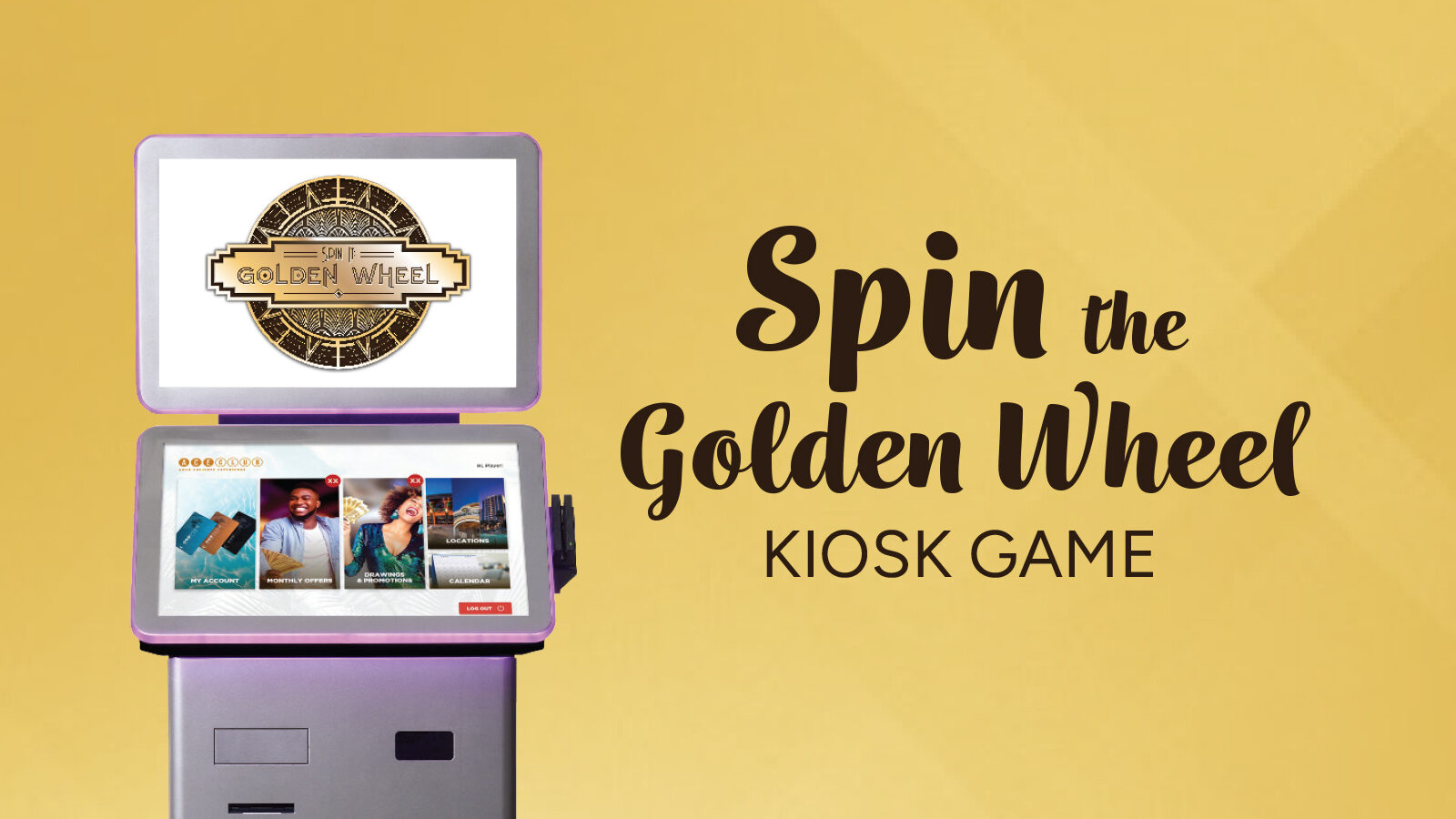 Spin the Golden Wheel Kiosk Game