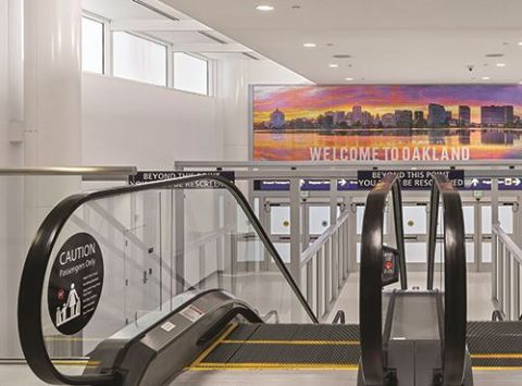 Automated Exit Safeguards and Welcomes Passengers Arriving at Oakland Int’l