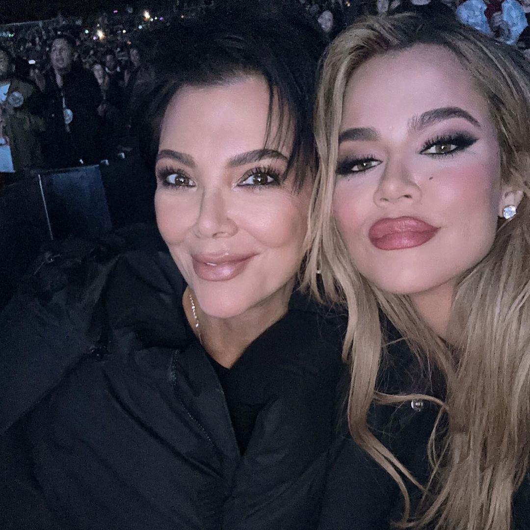 Khloe Kardashian, Kris Jenner, Mariah Carey Concert, 2023