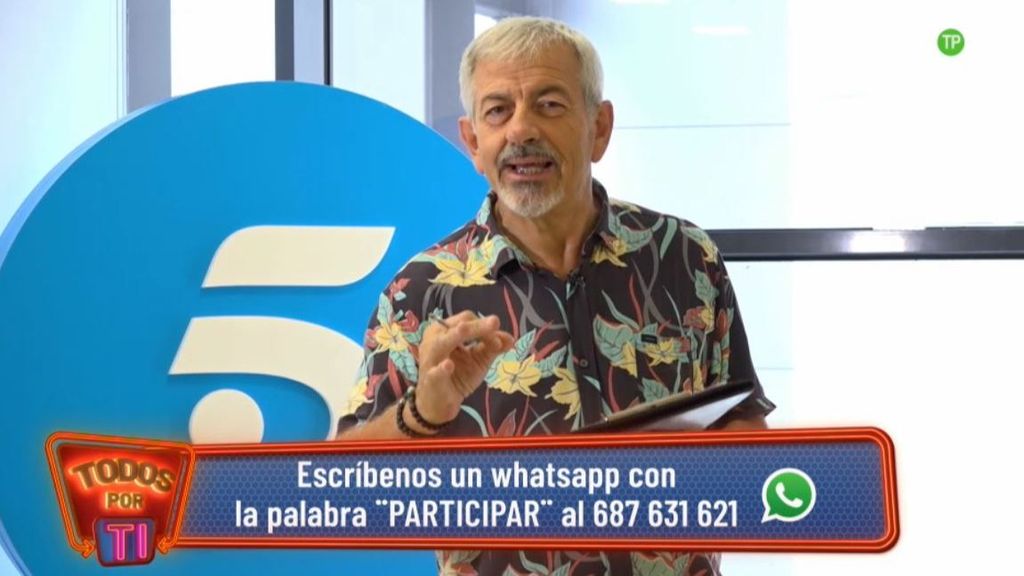 Carlos Sobera ultima los detalles de 'Todos por ti': "Si conoces a alguien que merezca un gran premio, ¡apúntate!"