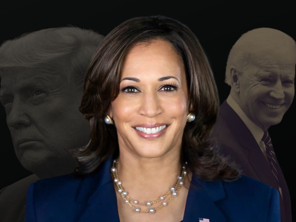 Kamala Harris, Donald Trump and Joe Biden