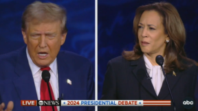 Donald Trump and Kamala Harris