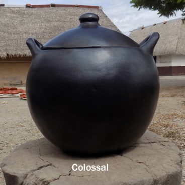 Black Clay, La Chamba Rounded Soup Pot