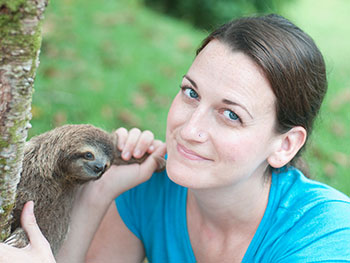 Sam Trull with Sloth