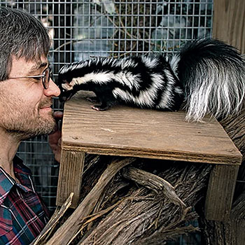 Christopher Kemp with Skunk