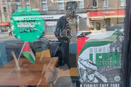 Edinburgh bagel shop is ‘Zionist free zone’
