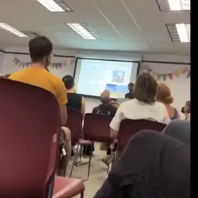 West Asheville Public Library in North Carolina on June 29 (Photo: Twitter/X screenshot)