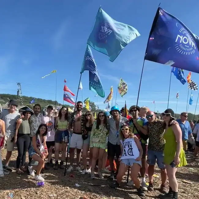 ‘We will dance again’: revellers unite at Glastonbury)