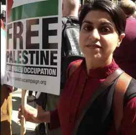 Labour's new Justice Secretary, Shabana Mahmood, at an anti-Israel protest in 2014 (Photo: X)