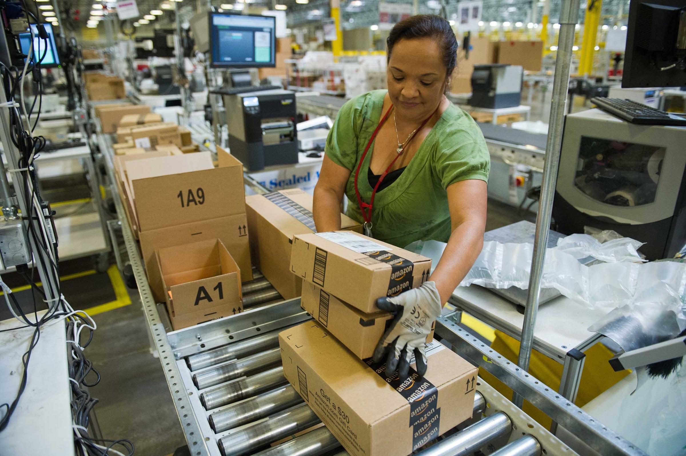 Inside An Amazon.com Distribution Center On Cyber Monday