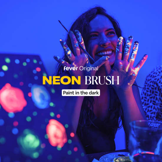 Neon Brush: A Sip and Paint in the Dark Experience