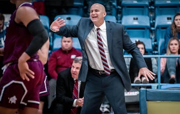 West Texas A&M men's basketball coach Tom Brown played for Woodbury High and then Winona State, where he got his start in coaching. On Thursday, his t